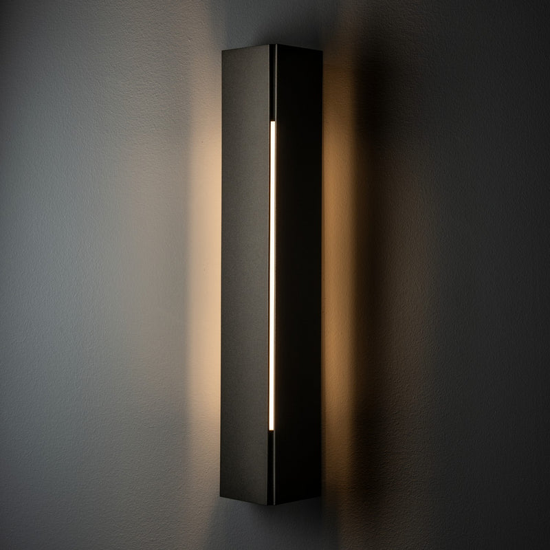 Hubbardton Forge 307650-SKT-14-ZZ0202 Two Light Outdoor Wall Sconce, Oil Rubbed Bronze