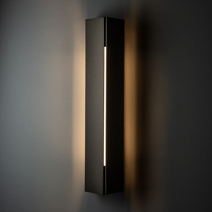 Hubbardton Forge 307650-SKT-14-ZZ0202 Two Light Outdoor Wall Sconce, Oil Rubbed Bronze