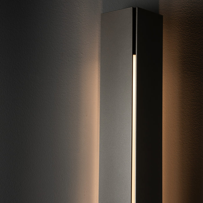 Hubbardton Forge 307651-SKT-77-ZZ0198 Two Light Outdoor Wall Sconce, Coastal Dark Smoke