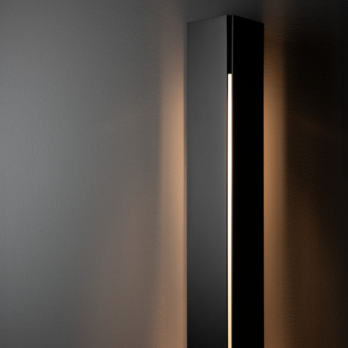 Hubbardton Forge 307653-SKT-80-ZZ0209 Two Light Outdoor Wall Sconce, Coastal Black