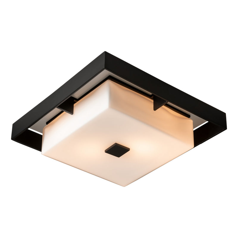Hubbardton Forge 363100-SKT-80-78-GG0784 Two Light Outdoor Flush Mount, Coastal Black