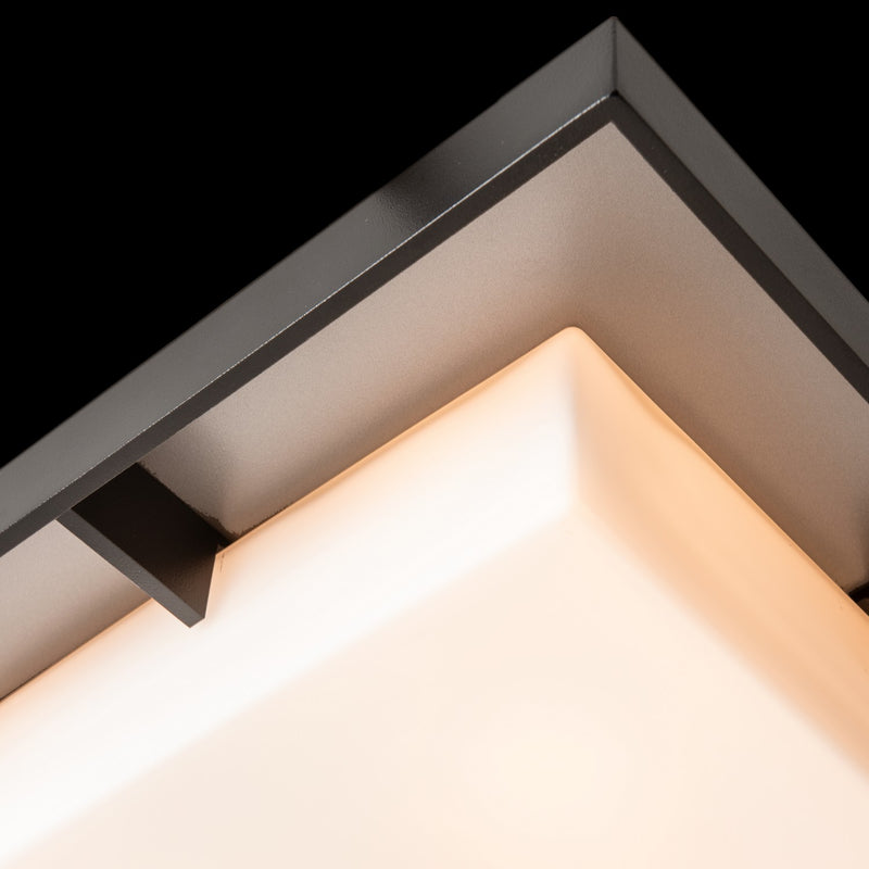 Hubbardton Forge 363102-SKT-80-77-GG0785 Four Light Outdoor Flush Mount, Coastal Black