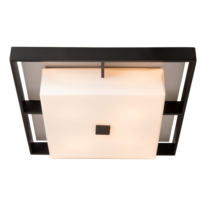 Hubbardton Forge 363102-SKT-80-77-GG0785 Four Light Outdoor Flush Mount, Coastal Black