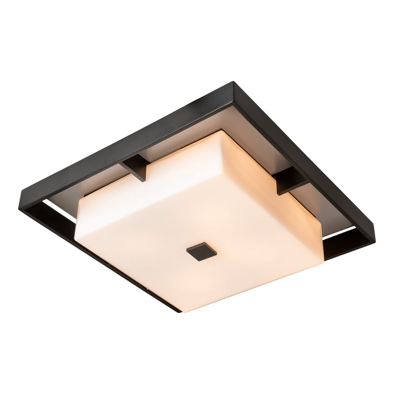 Hubbardton Forge 363102-SKT-80-77-GG0785 Four Light Outdoor Flush Mount, Coastal Black