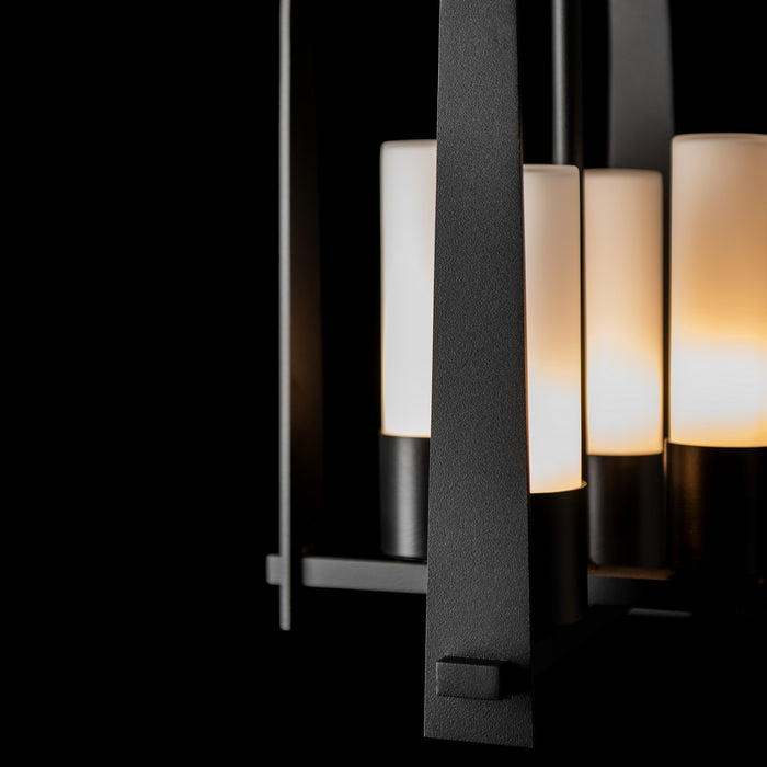 Hubbardton Forge 364030-SKT-MULT-80-GG0392 Four Light Outdoor Lantern, Coastal Black