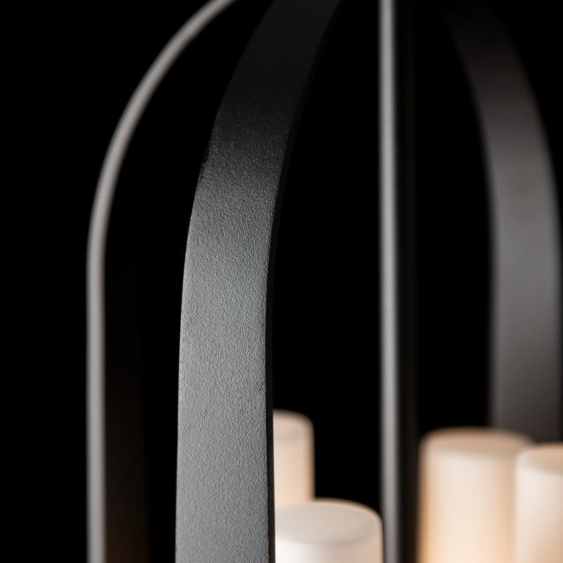 Hubbardton Forge 364030-SKT-MULT-80-GG0392 Four Light Outdoor Lantern, Coastal Black