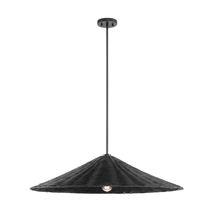 Meridian M7042MBK One Light Pendant, Matte Black