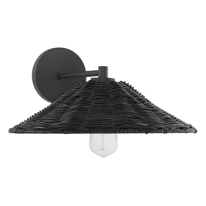 Meridian M90106MBK One Light Wall Sconce, Matte Black