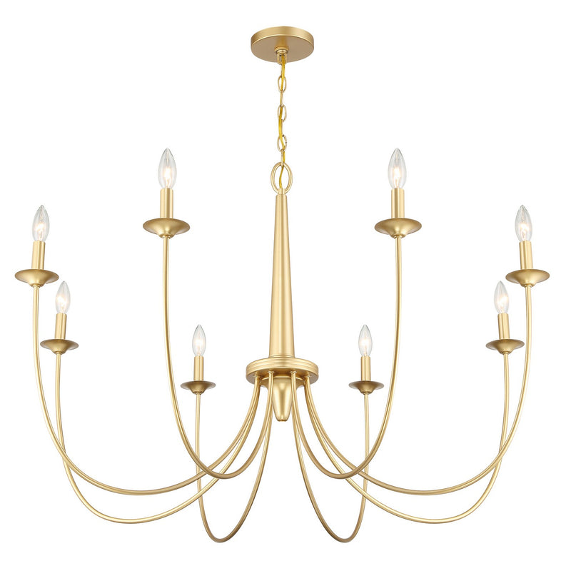 Savoy House 1-1202-8-186 Eight Light Chandelier, French Gold