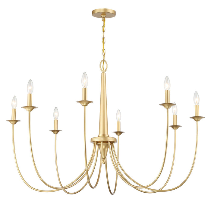 Savoy House 1-1202-8-186 Eight Light Chandelier, French Gold