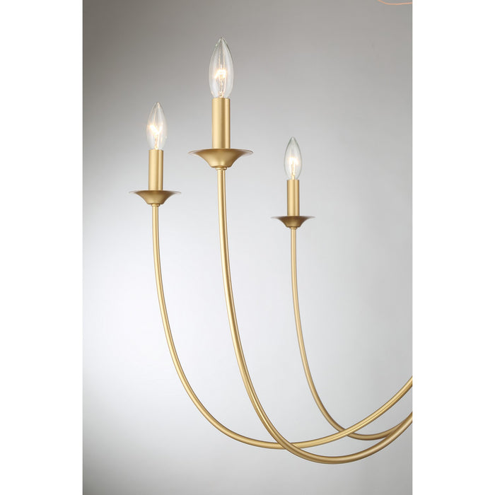 Savoy House 1-1202-8-186 Eight Light Chandelier, French Gold