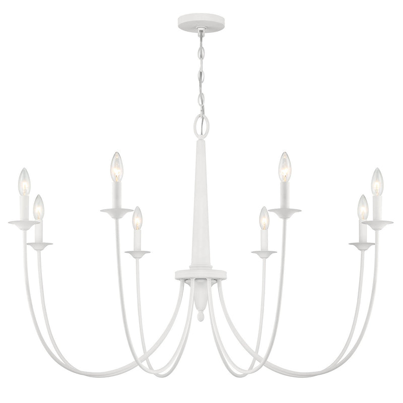 Savoy House 1-1202-8-83 Eight Light Chandelier, Bisque White