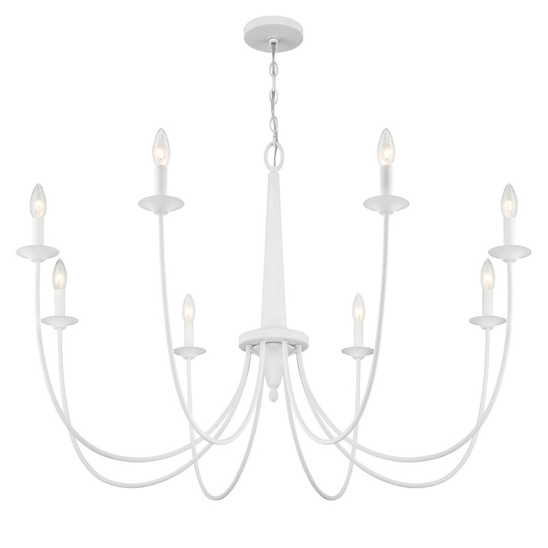Savoy House 1-1202-8-83 Eight Light Chandelier, Bisque White