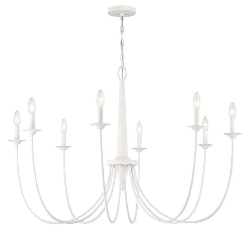 Savoy House 1-1202-8-83 Eight Light Chandelier, Bisque White