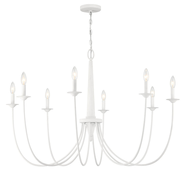 Savoy House 1-1202-8-83 Eight Light Chandelier, Bisque White