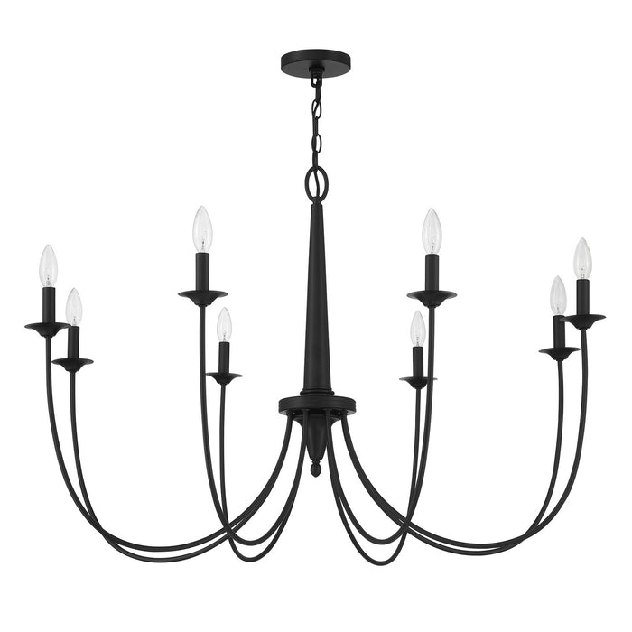 Savoy House 1-1202-8-89 Eight Light Chandelier, Matte Black