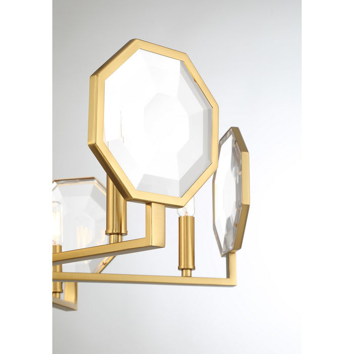 Savoy House 1-2216-6-322 Six Light Chandelier, Warm Brass