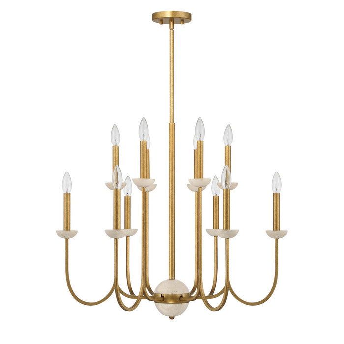 Savoy House 1-2294-12-262 12 Light Chandelier, Antique Gold