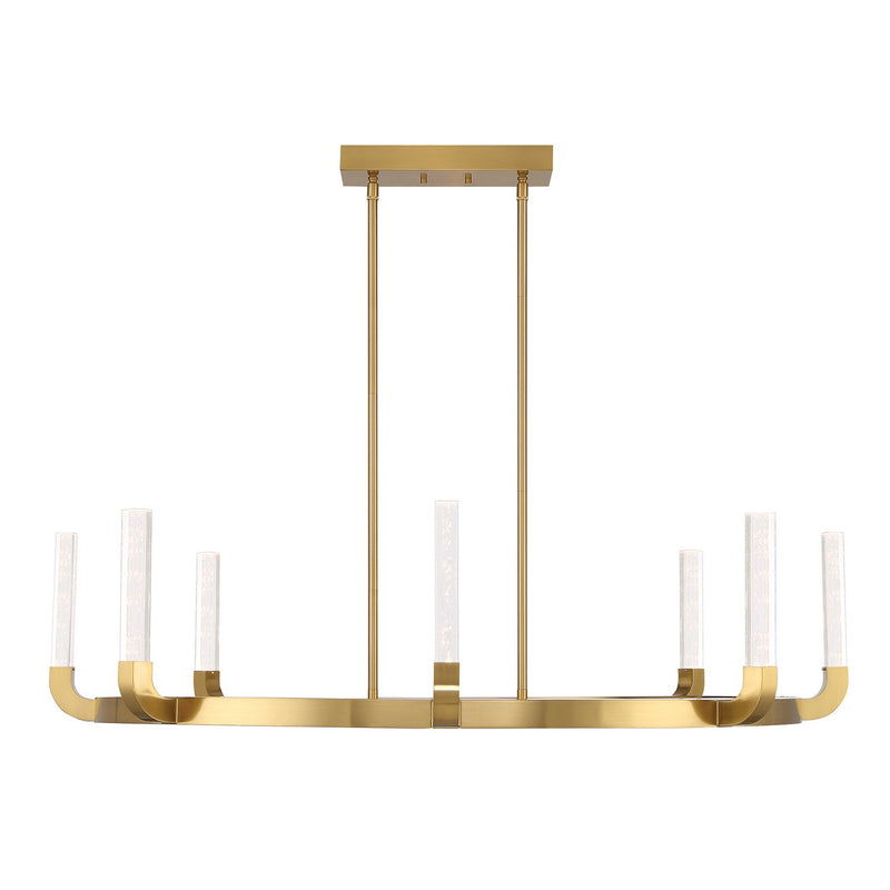 Savoy House 1-2507-8-322 LED Chandelier, Warm Brass