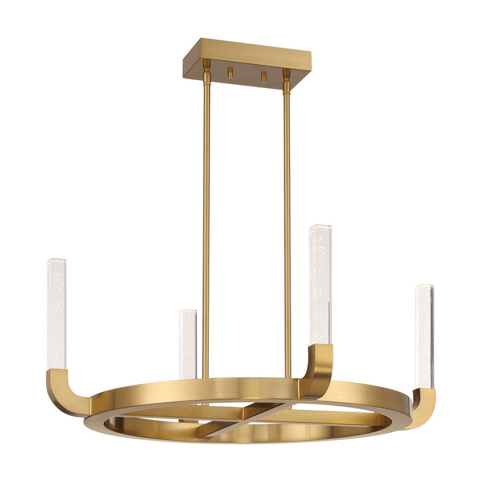 Savoy House 1-2508-4-322 LED Chandelier, Warm Brass