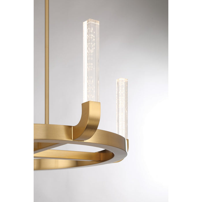 Savoy House 1-2508-4-322 LED Chandelier, Warm Brass
