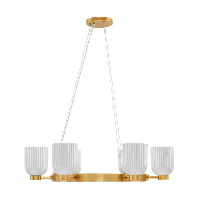 Savoy House 1-3170-6-322 Six Light Chandelier, Warm Brass
