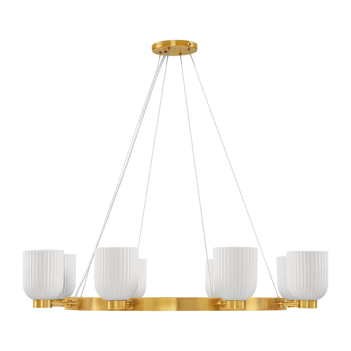 Savoy House 1-3173-8-322 Eight Light Chandelier, Warm Brass