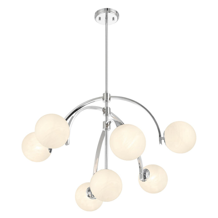 Savoy House 1-3319-7-11 Seven Light Chandelier, Polished Chrome