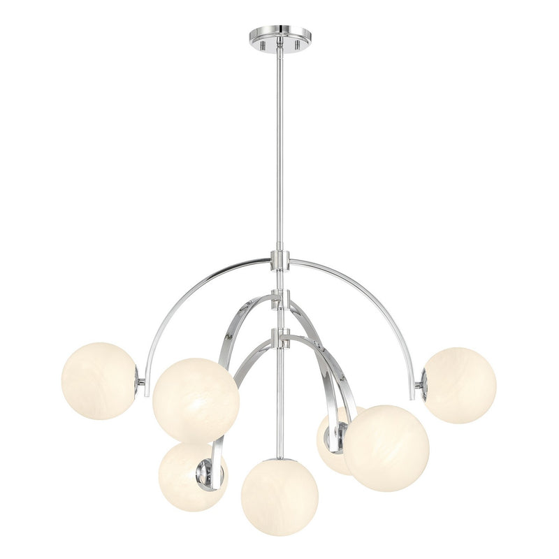 Savoy House 1-3319-7-11 Seven Light Chandelier, Polished Chrome