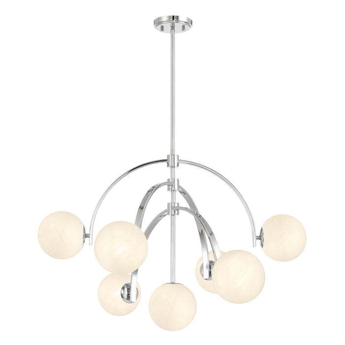 Savoy House 1-3319-7-11 Seven Light Chandelier, Polished Chrome