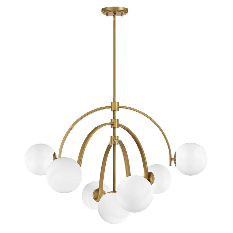 Savoy House 1-3319-7-322 Seven Light Chandelier, Warm Brass