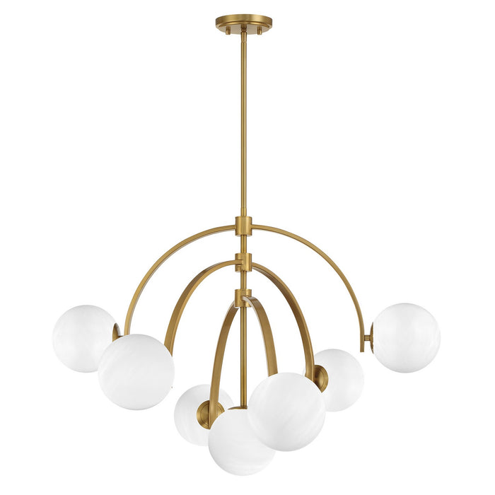 Savoy House 1-3319-7-322 Seven Light Chandelier, Warm Brass