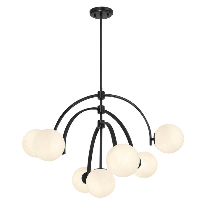 Savoy House 1-3319-7-89 Seven Light Chandelier, Matte Black