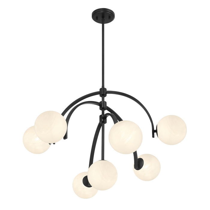 Savoy House 1-3319-7-89 Seven Light Chandelier, Matte Black
