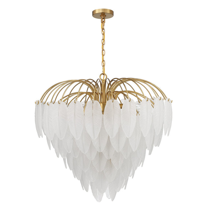 Savoy House 1-3504-9-322 Nine Light Chandelier, Warm Brass