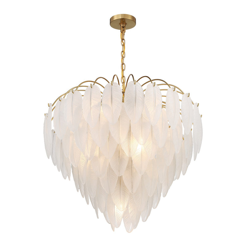 Savoy House 1-3504-9-322 Nine Light Chandelier, Warm Brass