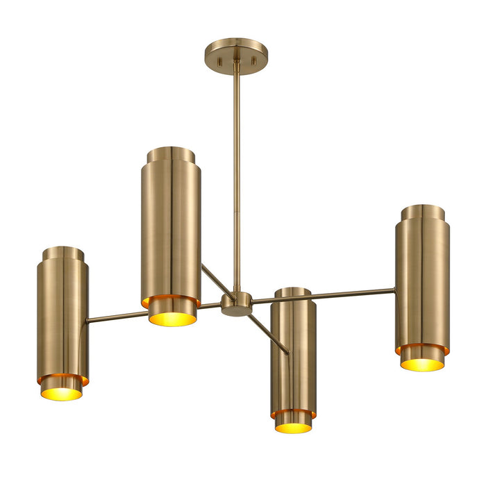 Savoy House 1-4180-8-127 Eight Light Chandelier, Noble Brass