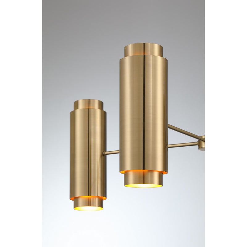 Savoy House 1-4180-8-127 Eight Light Chandelier, Noble Brass