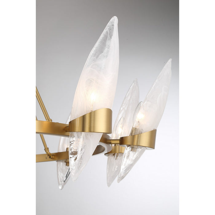 Savoy House 1-5504-12-322 12 Light Chandelier, Warm Brass