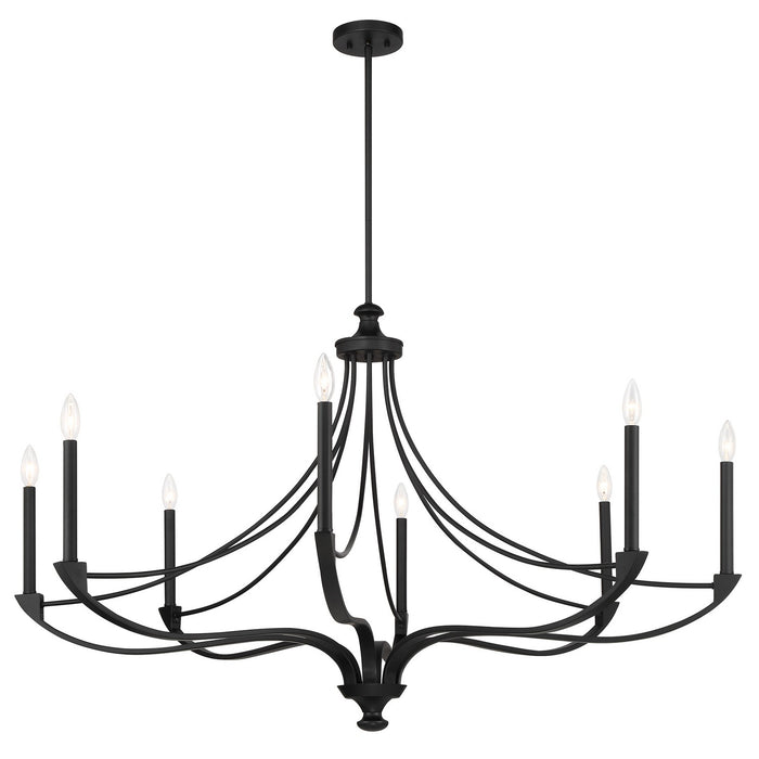 Savoy House 1-6415-8-89 Eight Light Chandelier, Matte Black