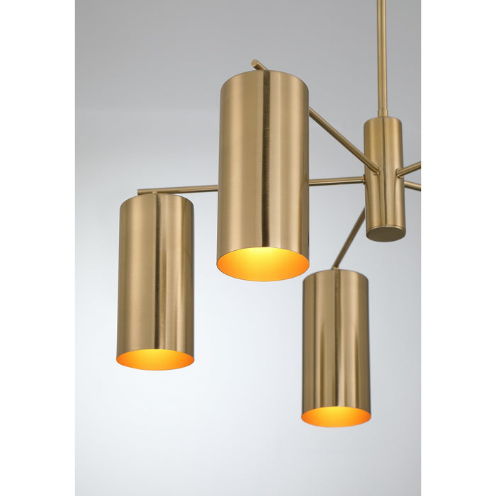 Savoy House 1-6508-5-127 Five Light Chandelier, Noble Brass