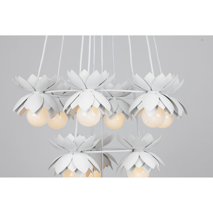 Savoy House 1-6914-10-47 Ten Light Chandelier, White Cashmere