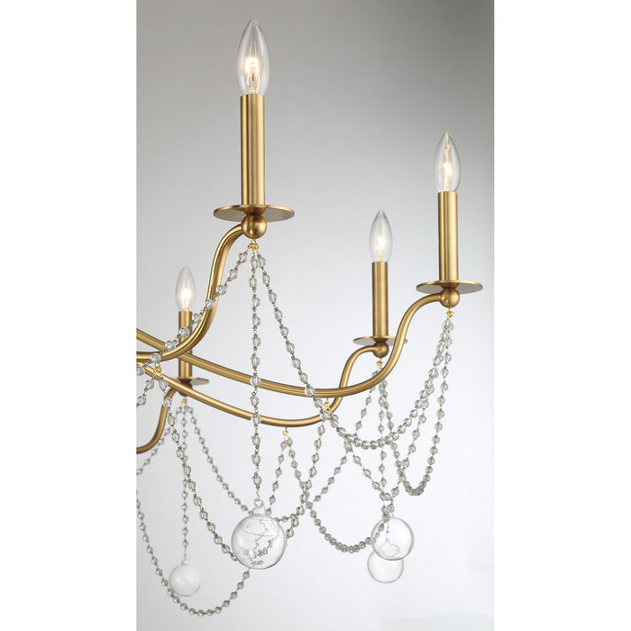 Savoy House 1-7504-10-322 Ten Light Chandelier, Warm Brass