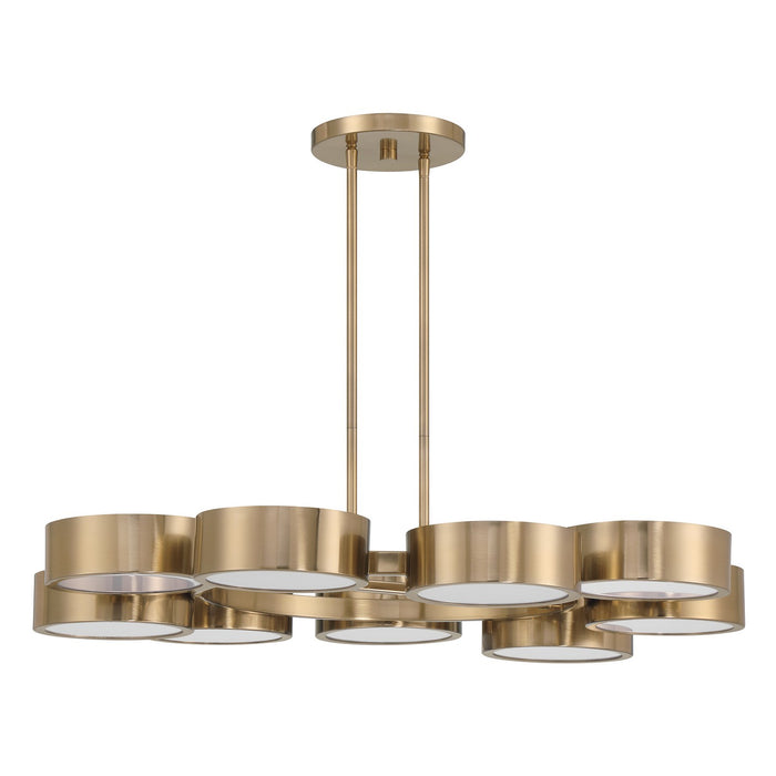 Savoy House 1-7508-9-127 LED Chandelier, Noble Brass