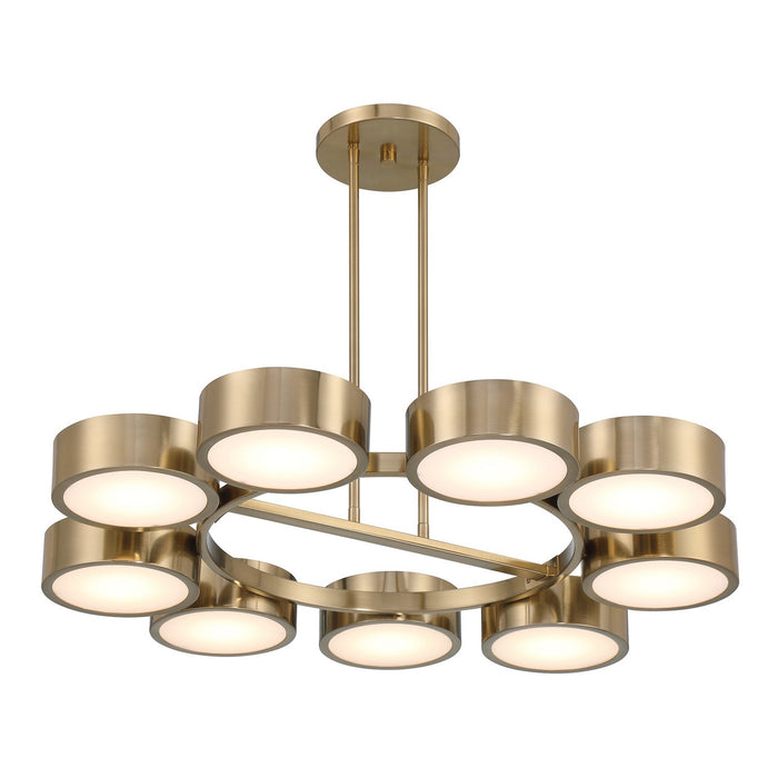 Savoy House 1-7508-9-127 LED Chandelier, Noble Brass