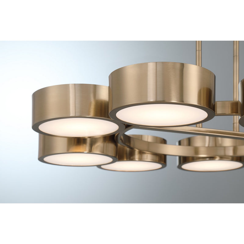 Savoy House 1-7508-9-127 LED Chandelier, Noble Brass