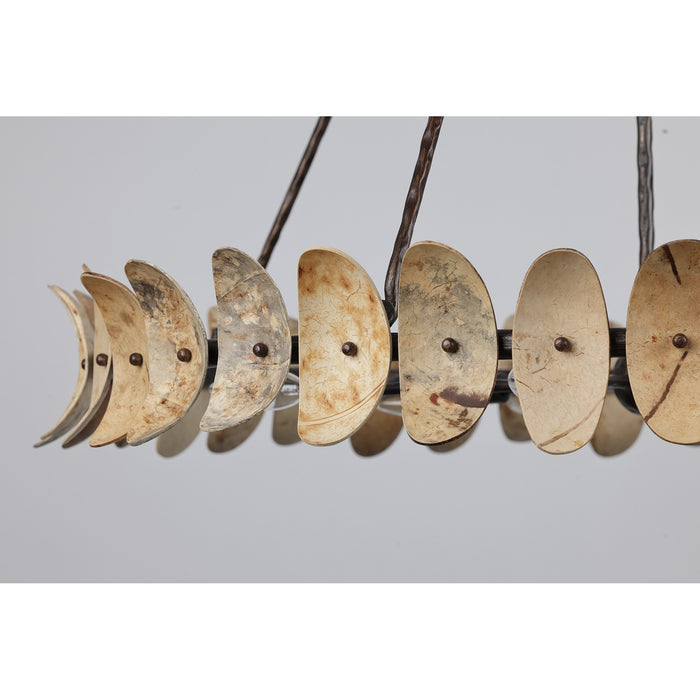 Savoy House 1-8124-8-26 Eight Light Chandelier, Champagne Mist with Coconut Shell