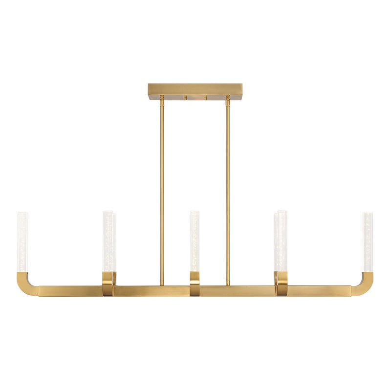 Savoy House 1-8951-8-322 LED Linear Chandelier, Warm Brass
