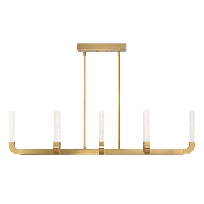 Savoy House 1-8951-8-322 LED Linear Chandelier, Warm Brass