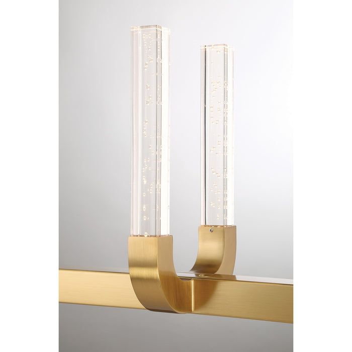 Savoy House 1-8951-8-322 LED Linear Chandelier, Warm Brass